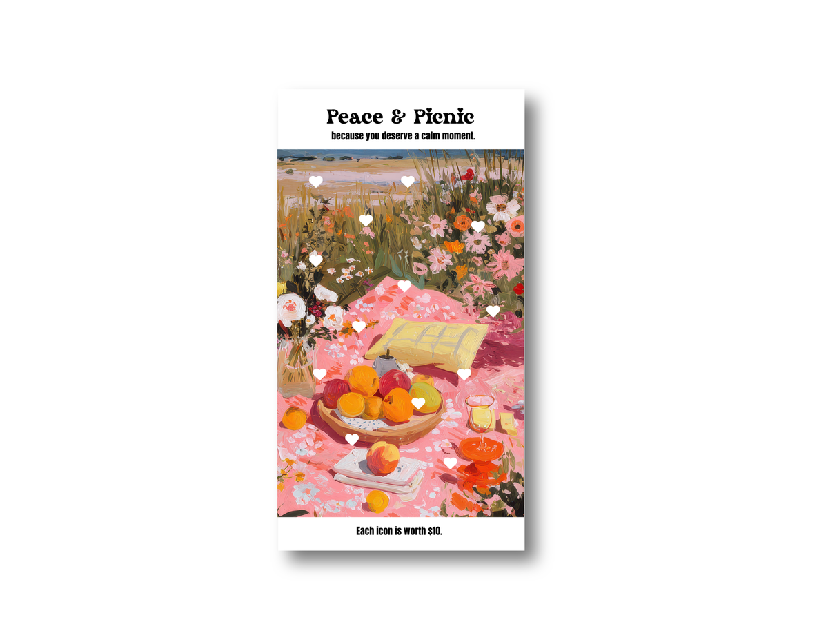 Peace and Picnic - A6 Insert