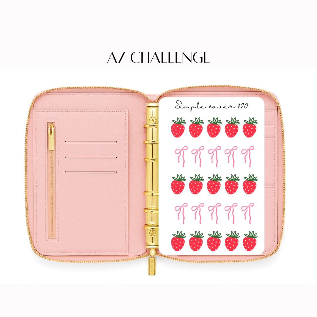A7 Challenge | Simple Saver $20 | Strawberries