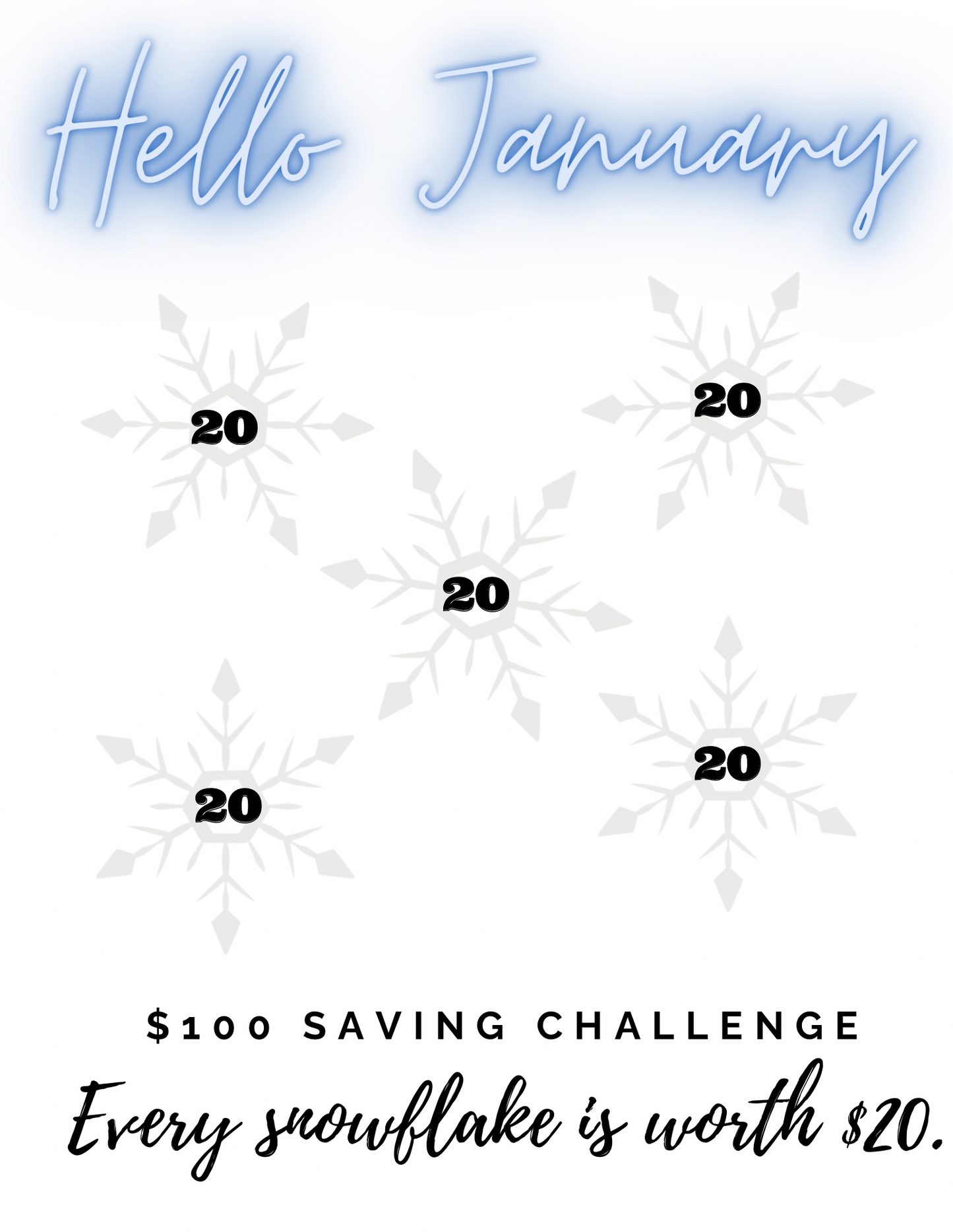 12 Month Saving Challenge