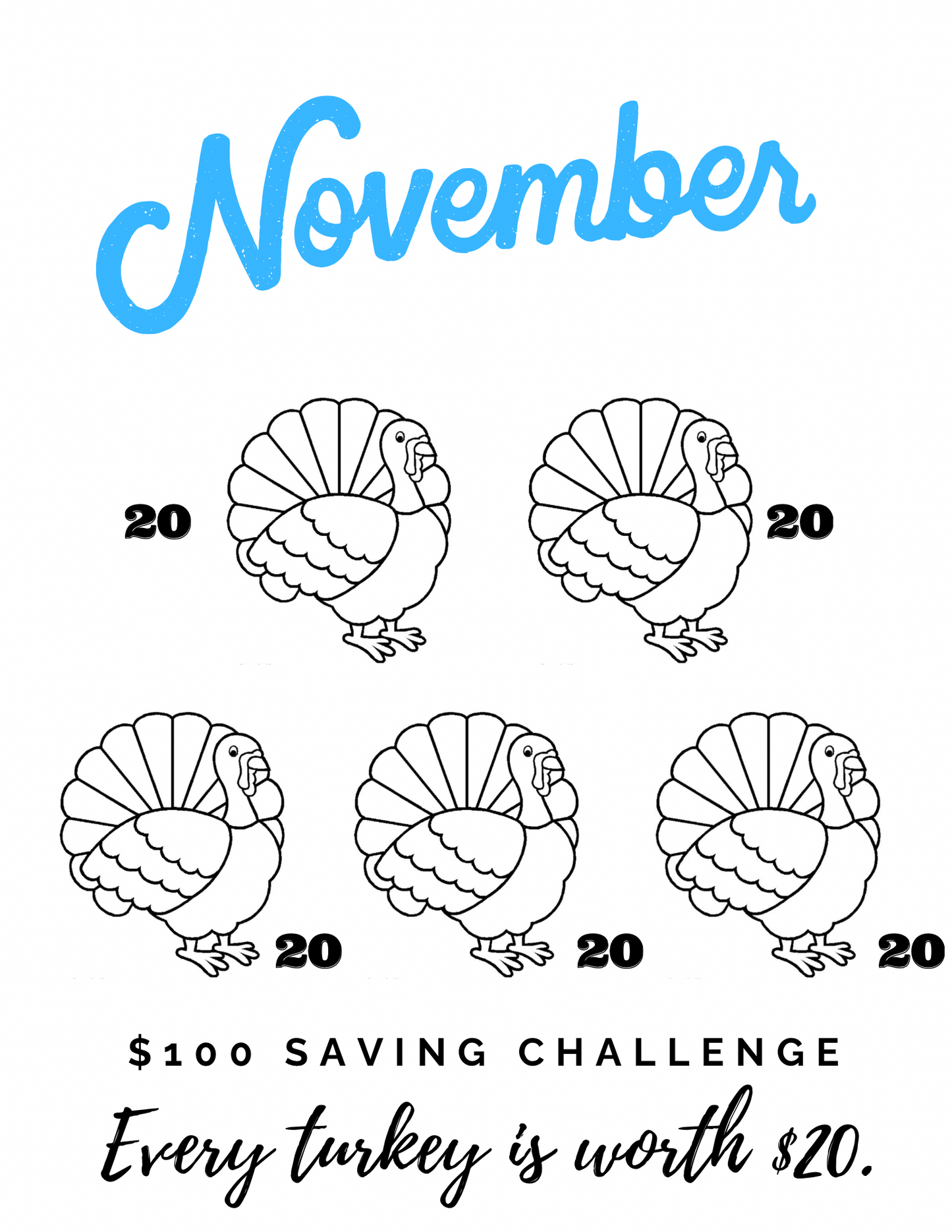 12 Month Saving Challenge