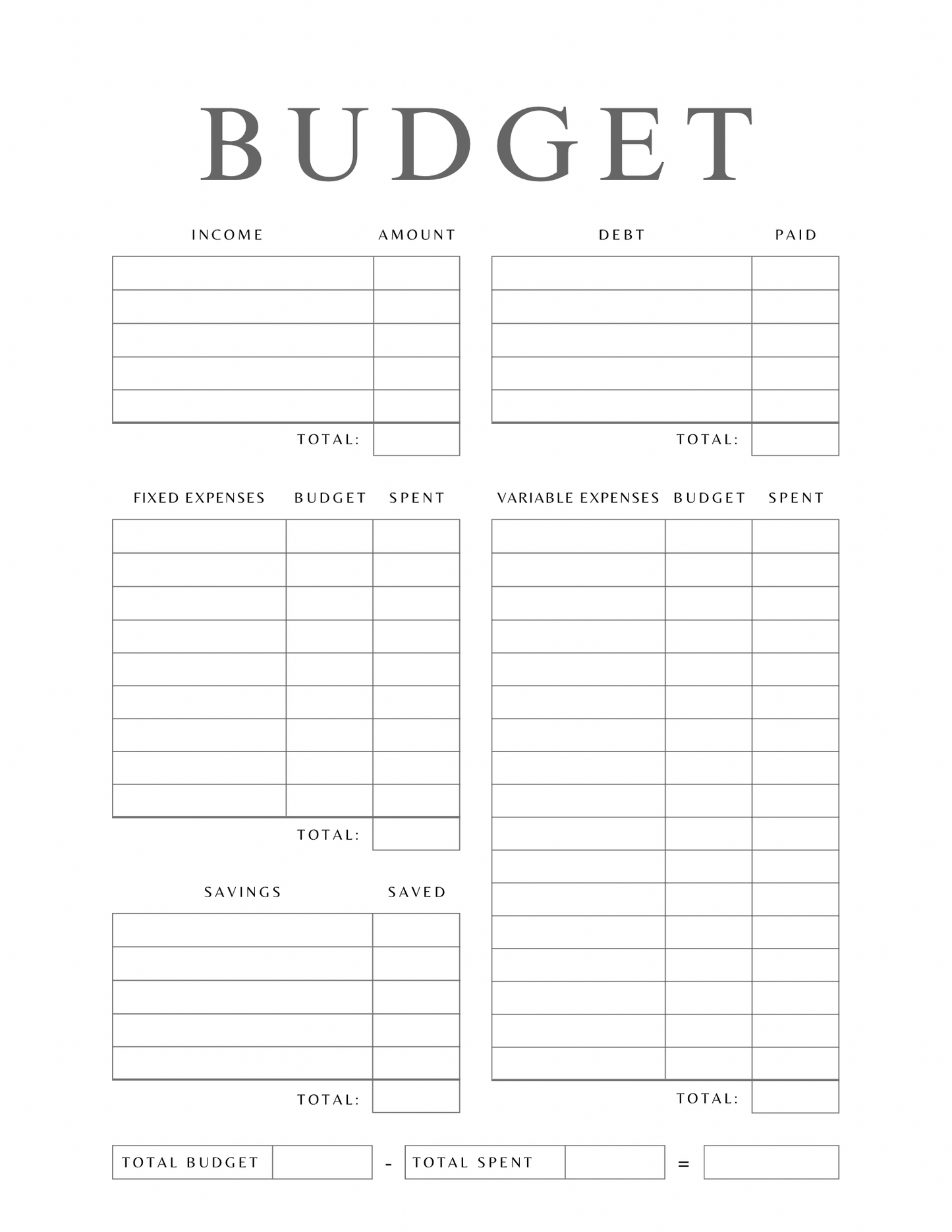 Budget Planner