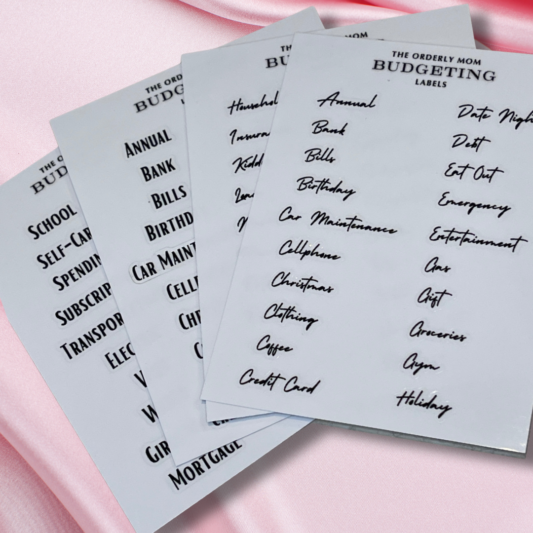 A6 Tab labels- Pack of 2