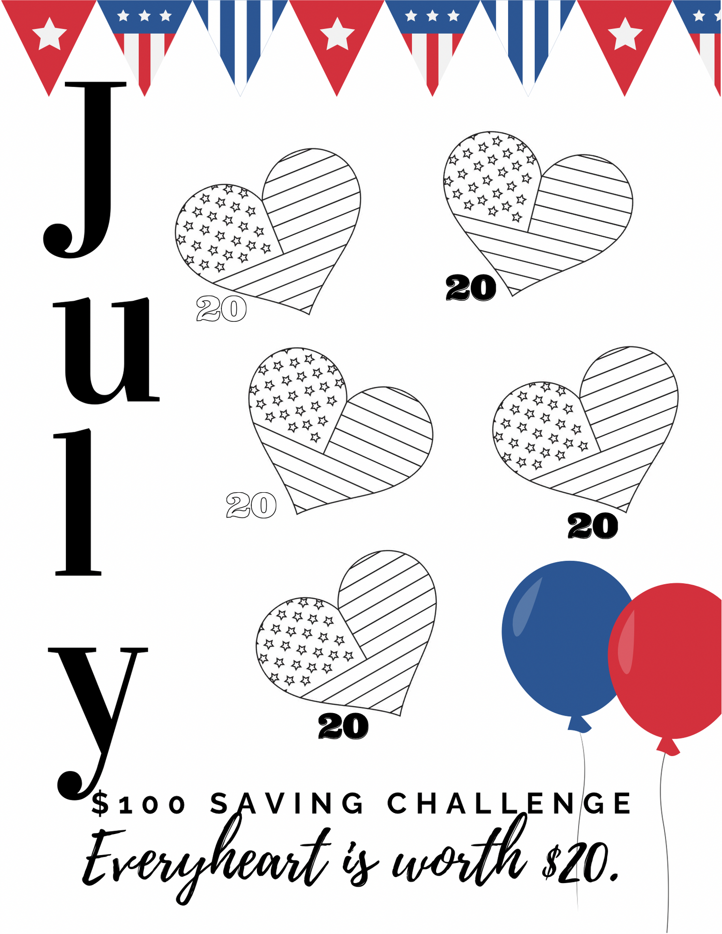 12 Month Saving Challenge