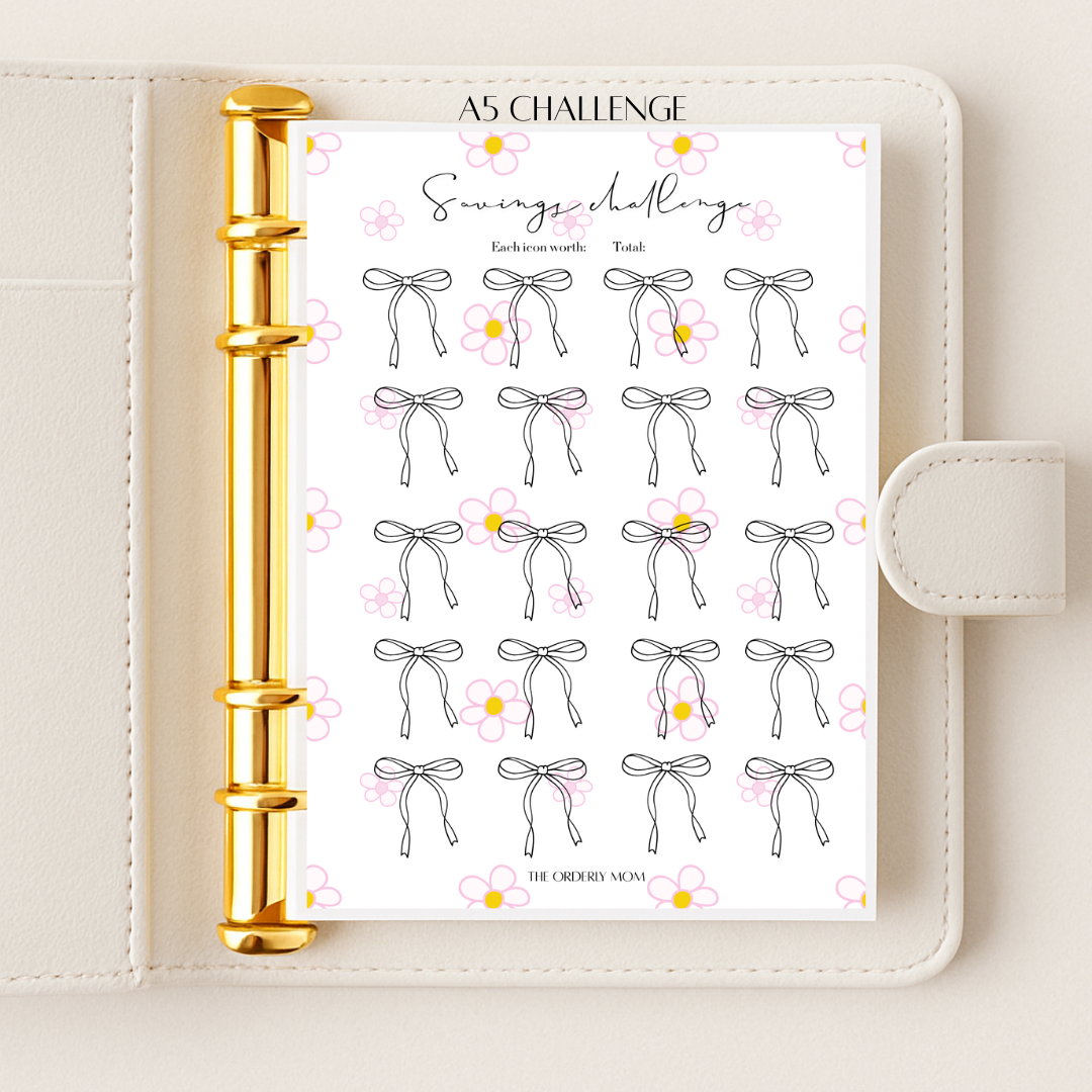 Girly Bows - A5 Challenge