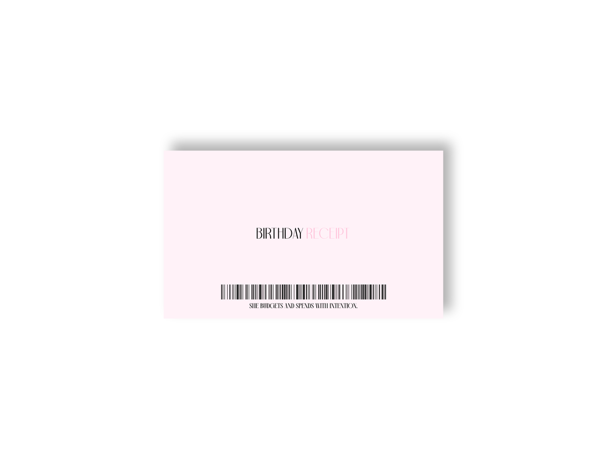Birthday Receipt - A7