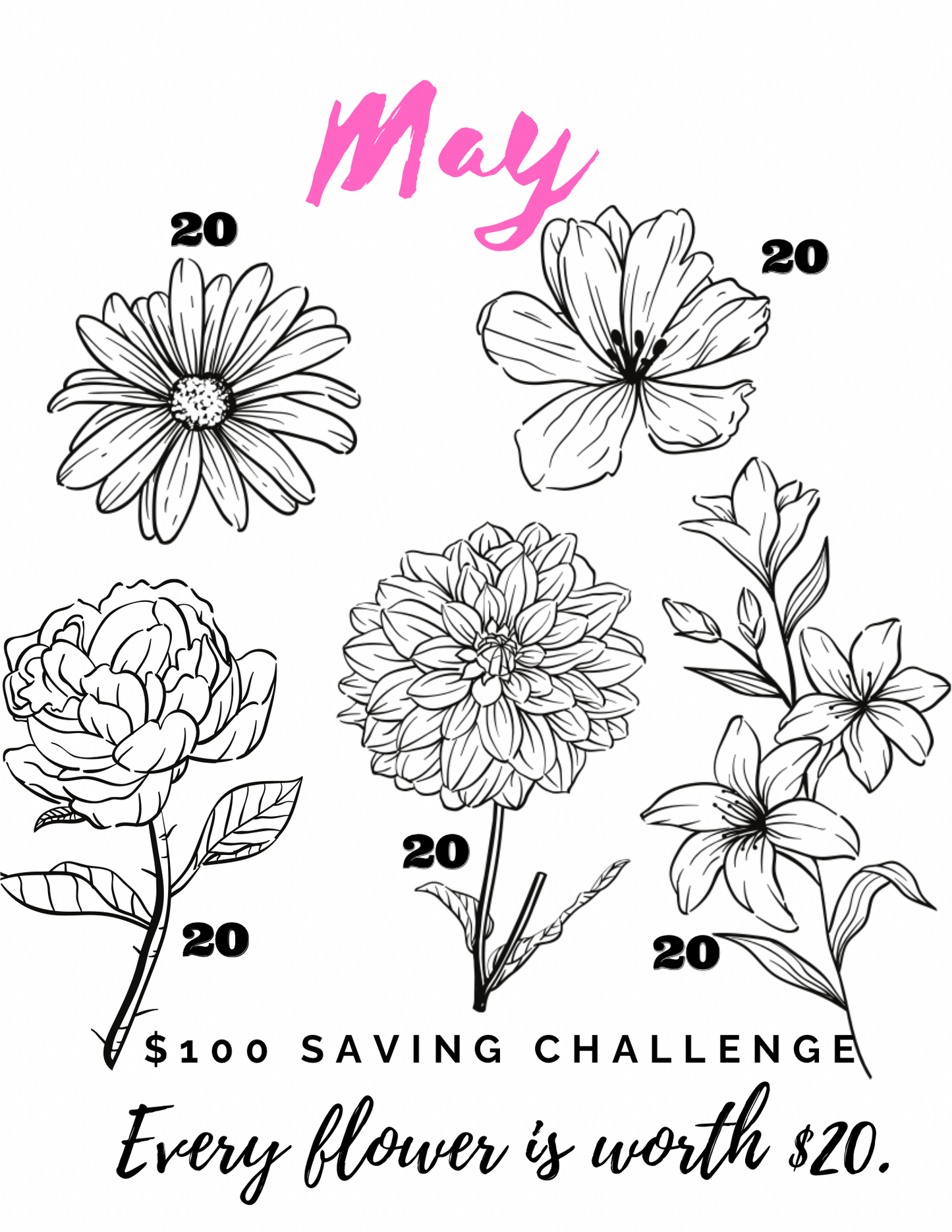 12 Month Saving Challenge