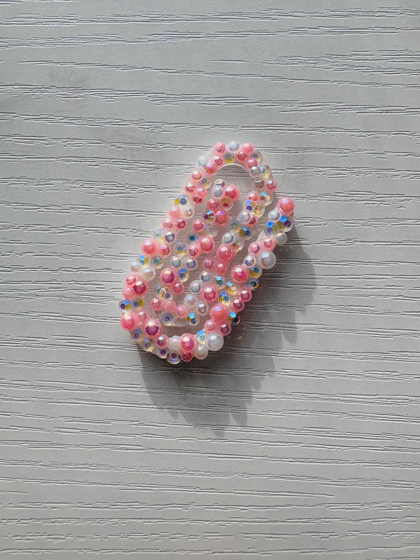 Purple BlingBit – Handmade Sublimation Acrylic Paper Clip Charm!