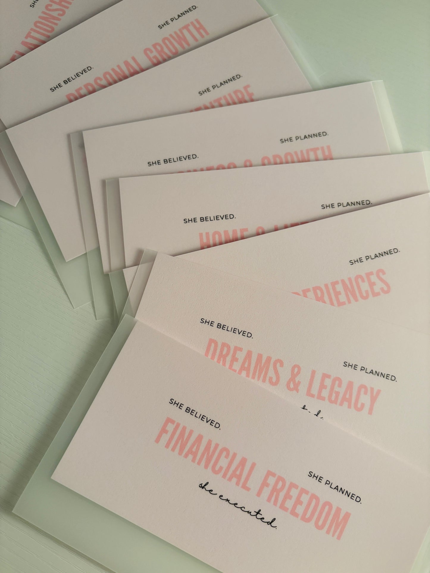 Manifest & Save A6 Cash Envelopes Bundle - Vision Board inspired