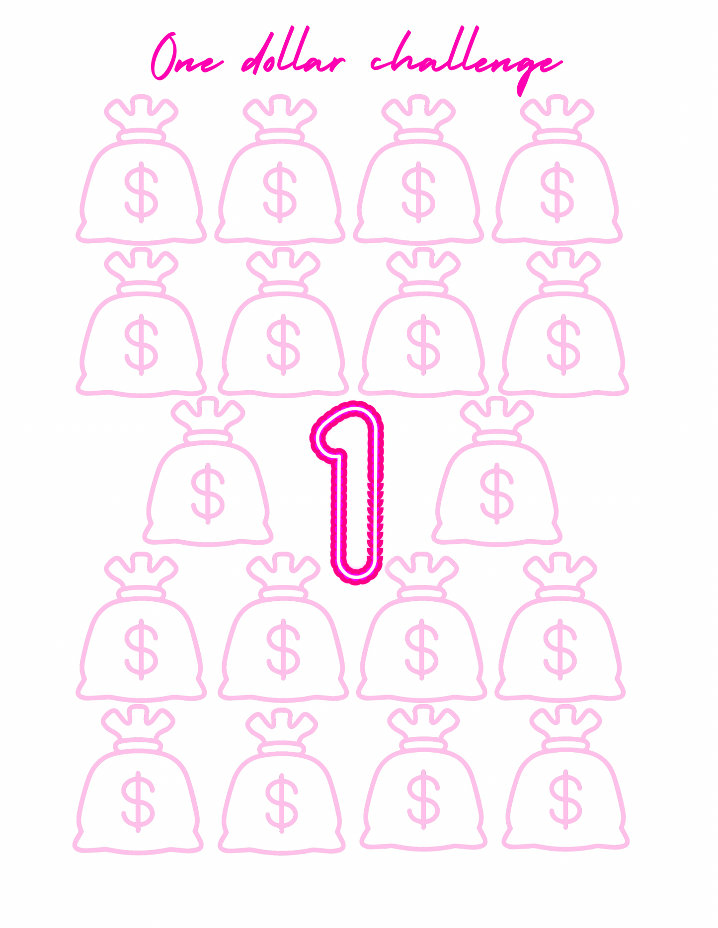 Pretty in Pink Savings Challenge