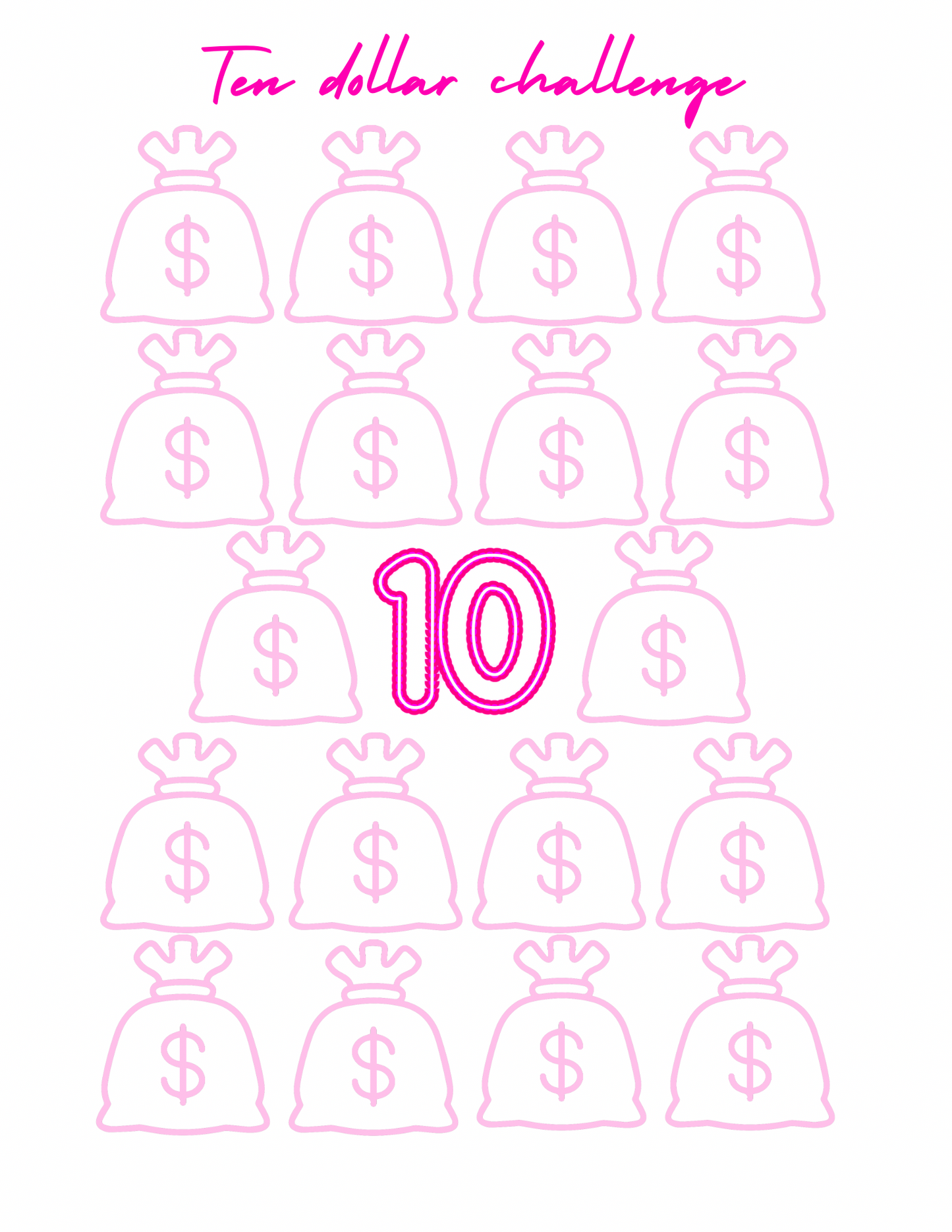 Pretty in Pink Savings Challenge