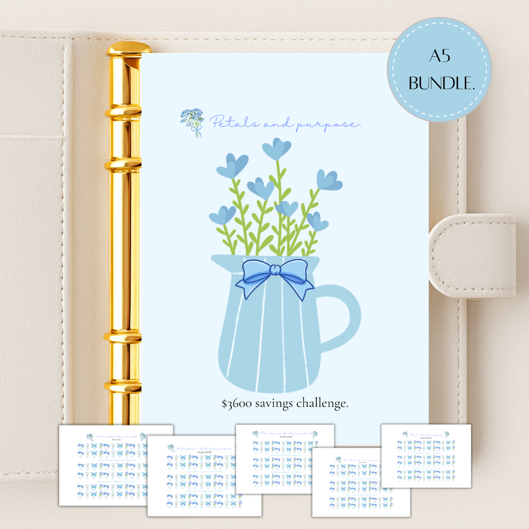 Blue Petals to Purpose A5 Bundle