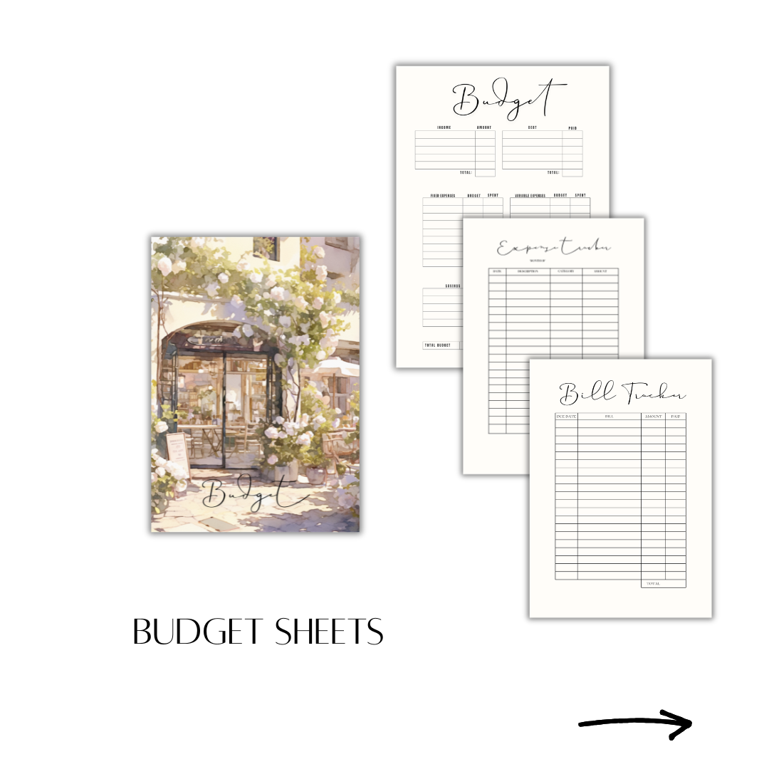 HER Collection A5 Budget Bundle | BLACK Binder