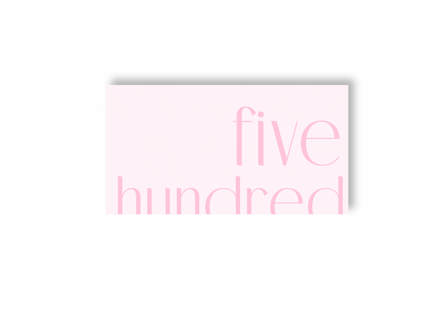 Pink Placeholders