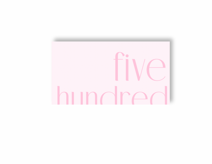 Pink Placeholders