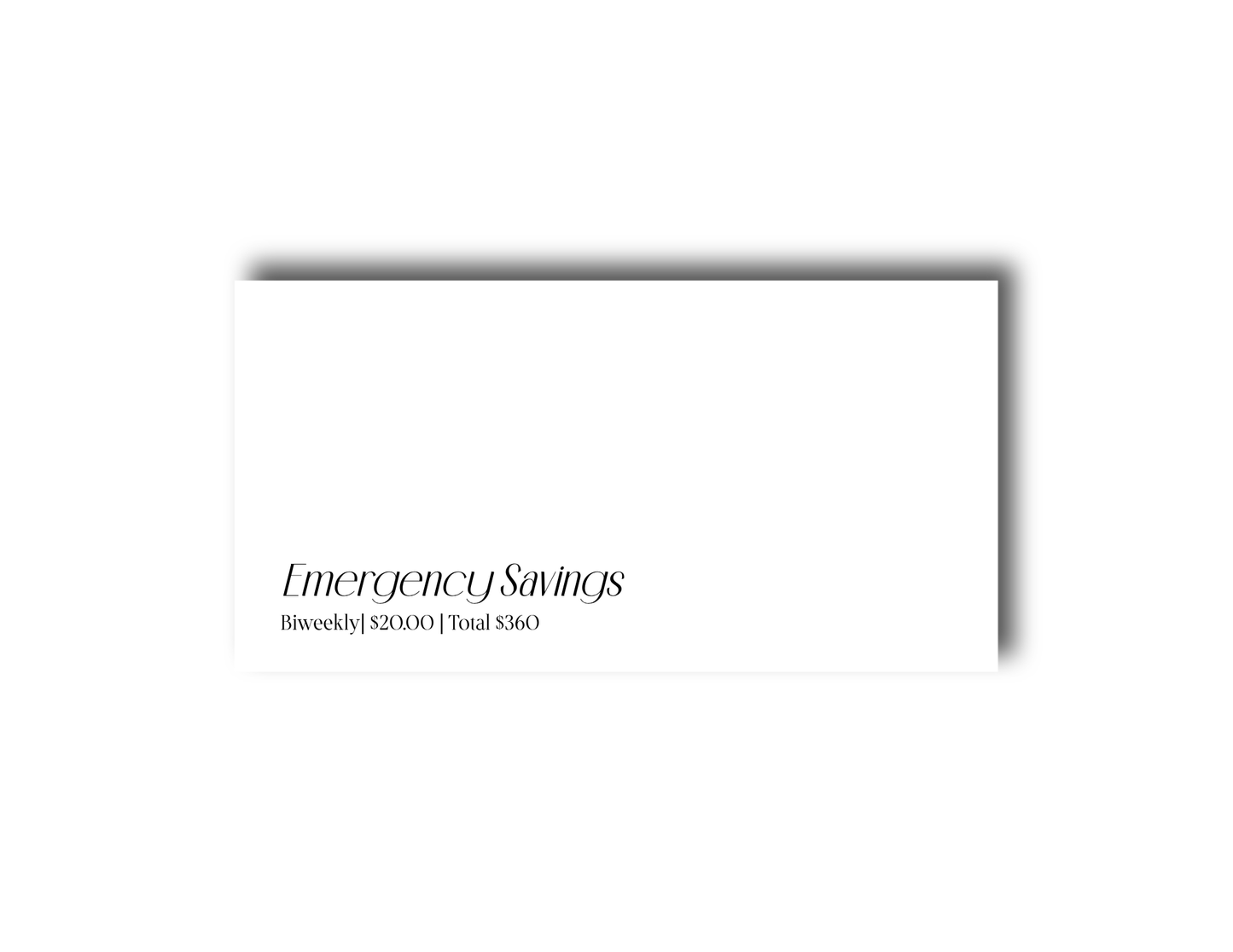 Simplicity Cash Envelope