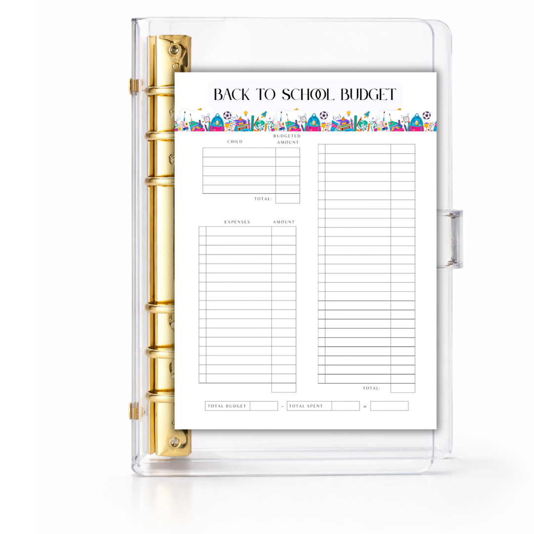 Back to School Planner