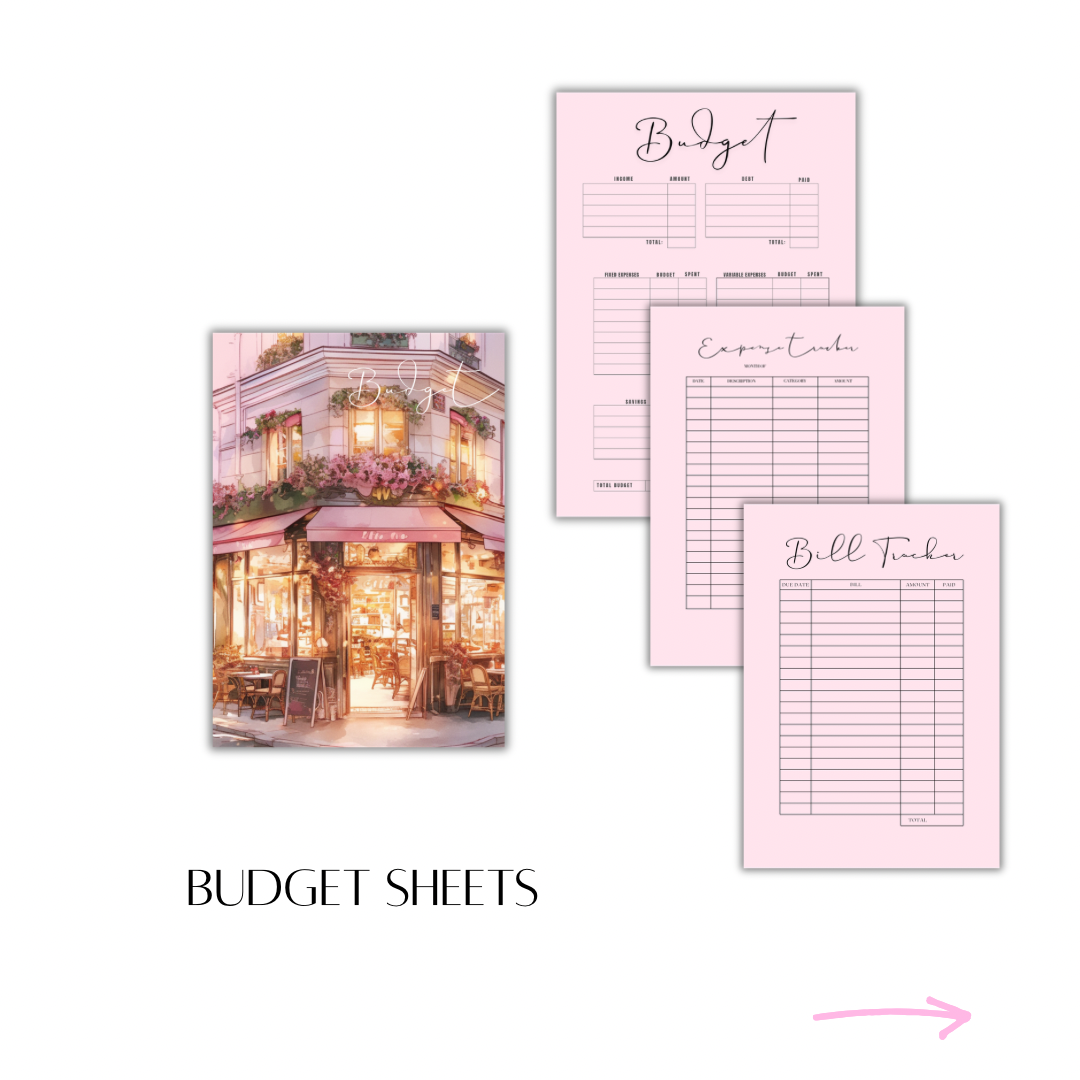 HER Collection A5 Budget Bundle | PINK Binder