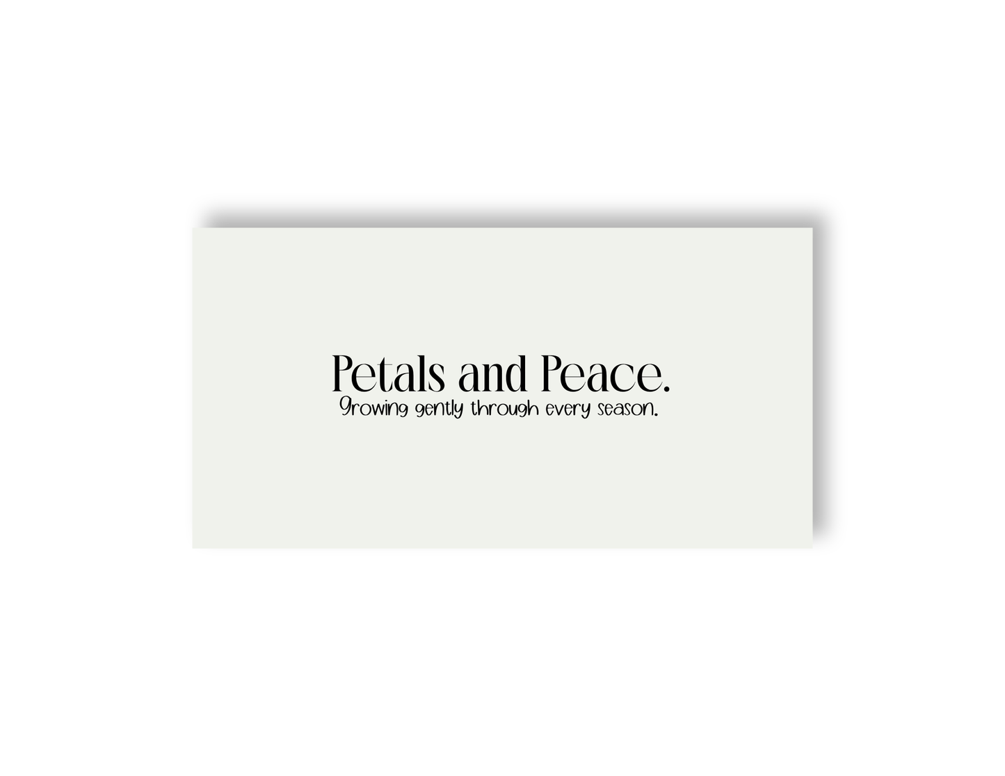 Petals and Peace - A6
