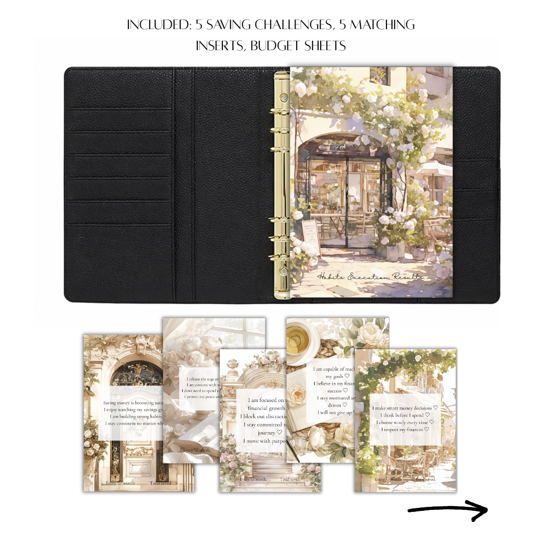 HER Collection A5 Budget Bundle | BLACK Binder