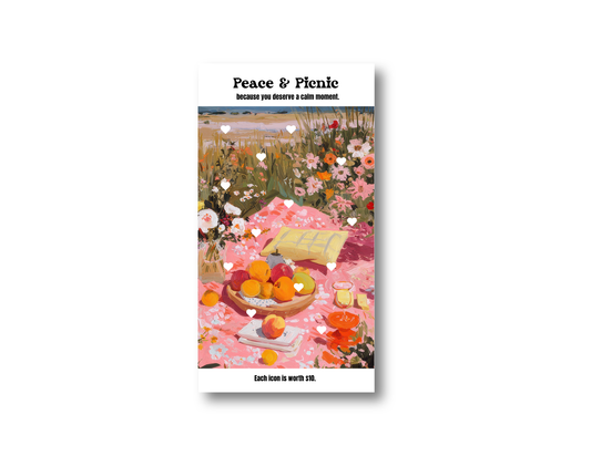 Peace and Picnic - A6 Insert