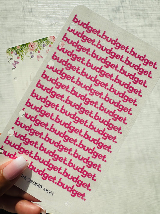 A6 Dasboard | Budget