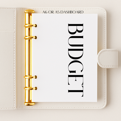 Minimalist dashboards - A6