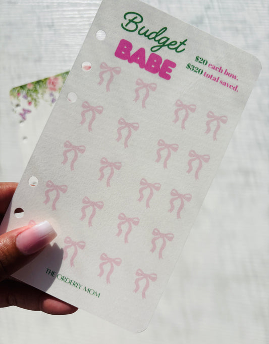 A6 Dasboard | Budget Babe Saving Challenge