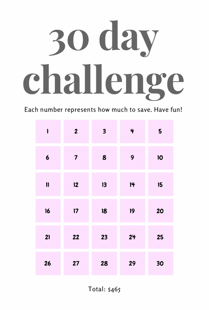 Pretty Pennies Challenge Book