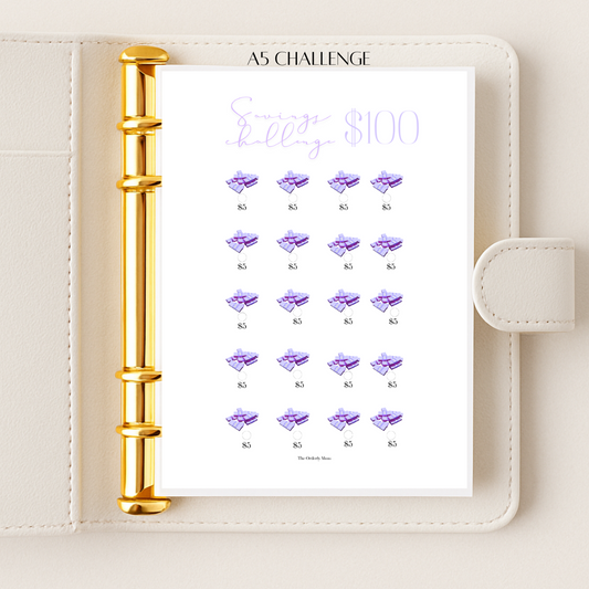 Save $100 - A5 Challenge
