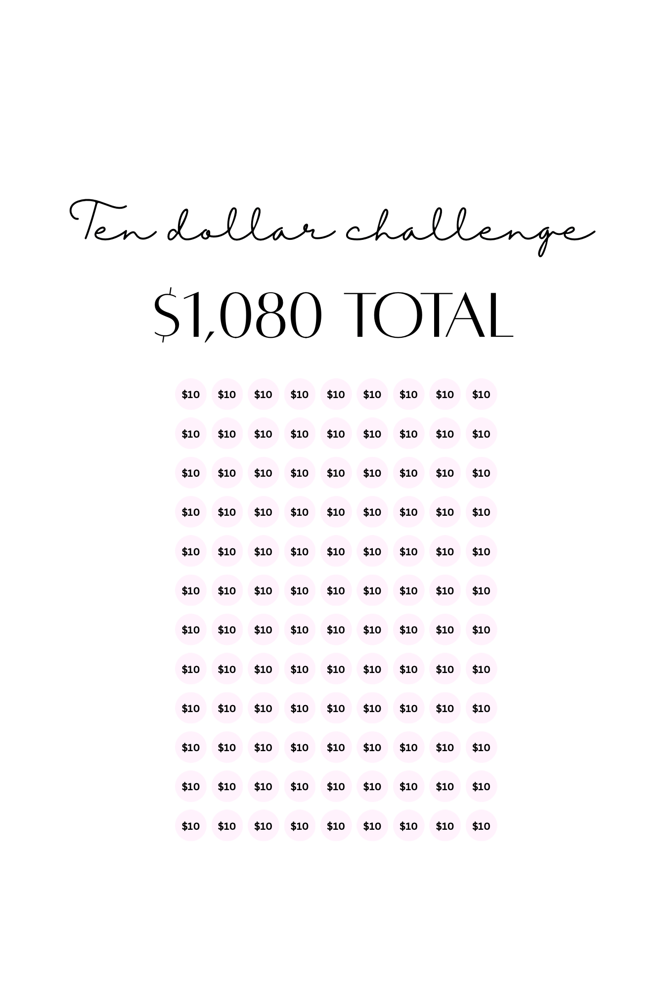 Pretty Pennies Challenge Book