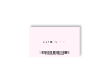 Grocery Day Receipt - A7