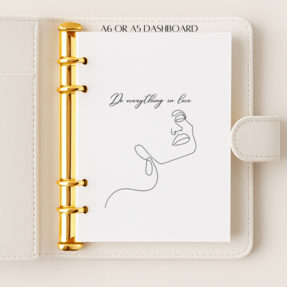 Minimalist dashboards - A6