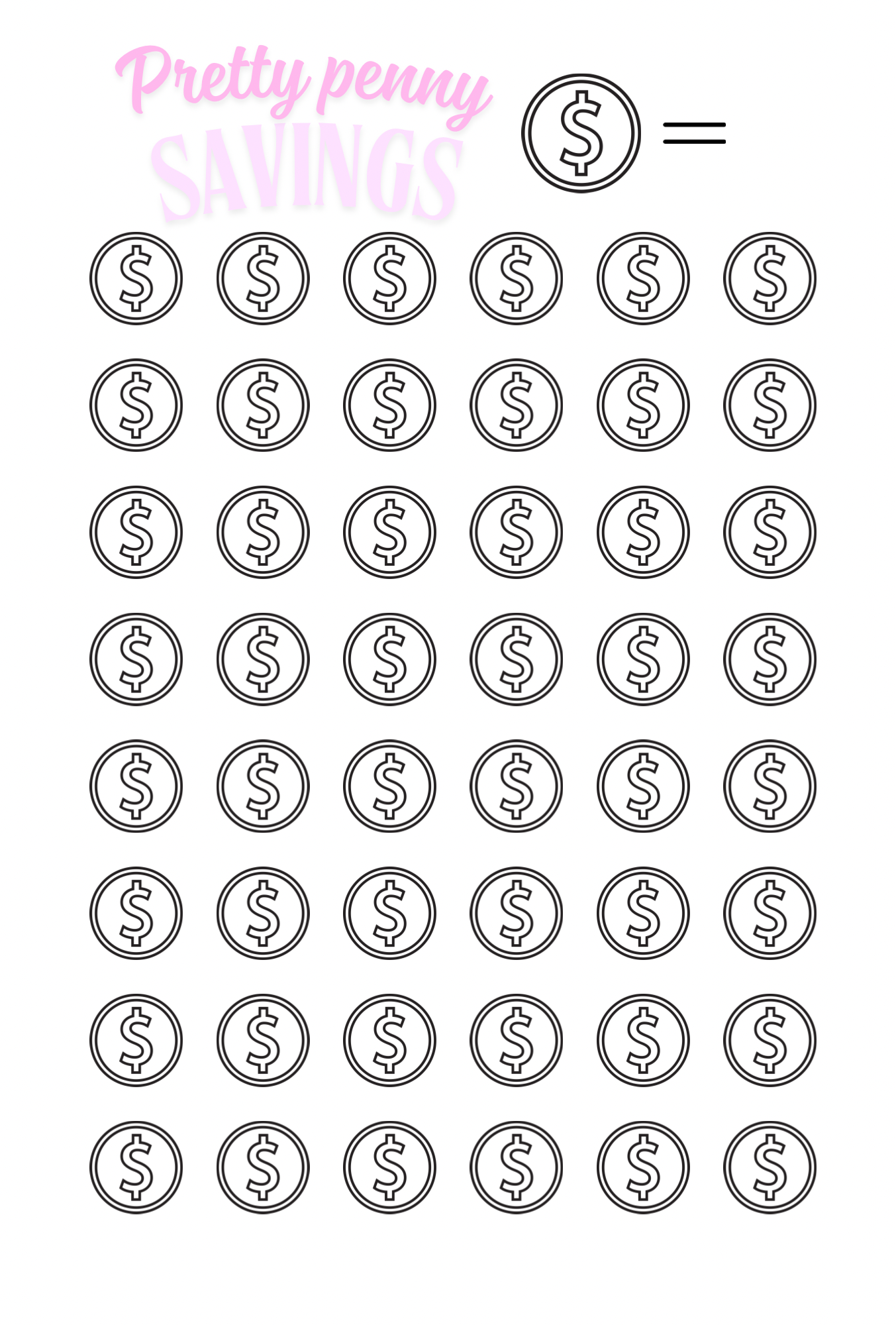 Pretty Pennies Challenge Book