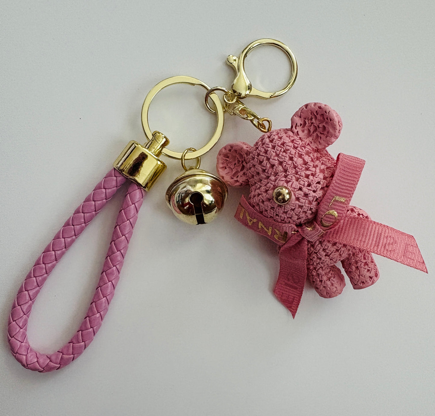 Pinky Teddy Charm