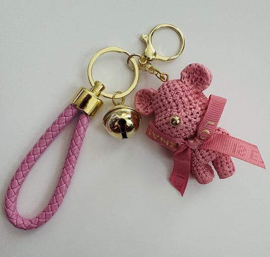 Pinky Teddy Charm