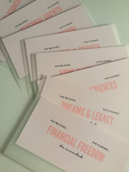 Manifest & Save A6 Cash Envelopes Bundle - Vision Board inspired