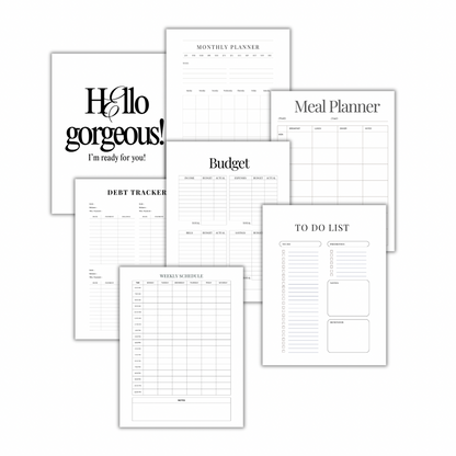 Weekly Planner - Undated