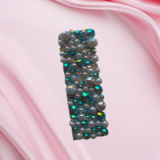 Green BlingMag – Handmade Sublimation Acrylic Paper Clip Charm!
