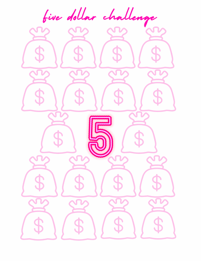 Pretty in Pink Savings Challenge