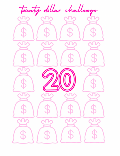Pretty in Pink Savings Challenge