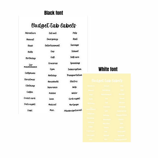 Tab Labels