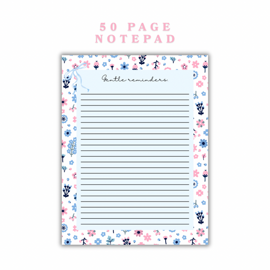 Gentle Reminders Notepad