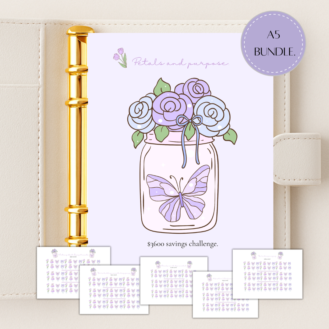 Purple Petals to Purpose A5 Bundle