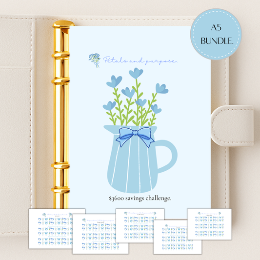 Blue Petals to Purpose A5 Bundle