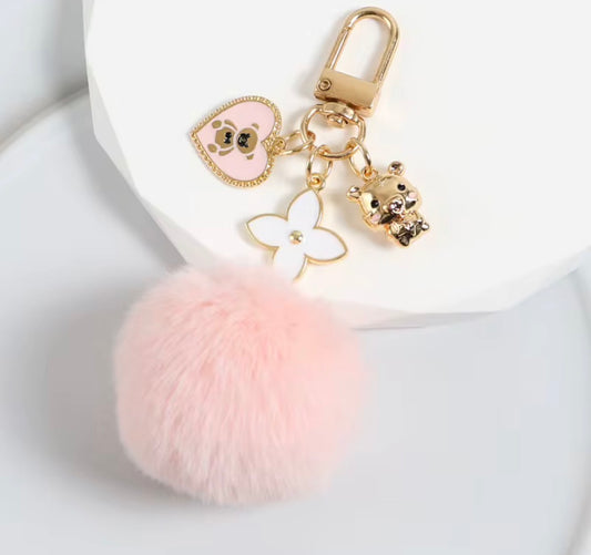 Pink Pom Charm